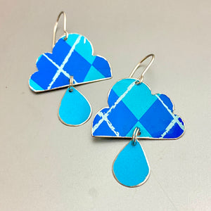 Argyle Clouds Tin Earrings