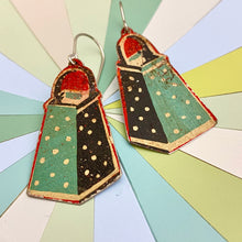 Load image into Gallery viewer, Xmas Trees Tin Earrings