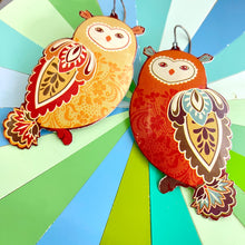 Load image into Gallery viewer, Fancy Owls Tin Earrings