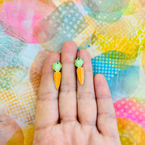 Little Carrots Upcycled Tin Earrings