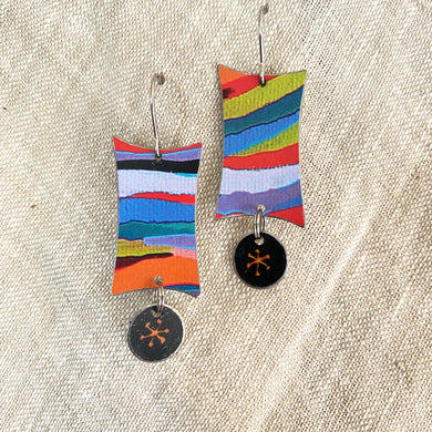 Happy Colors Mod Rectangle Earrings