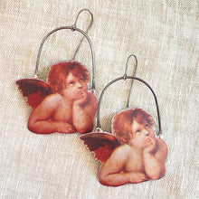 Load image into Gallery viewer, Raphael’s Cherubs Tin Earrings