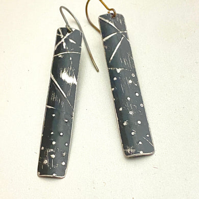 Meteor Shower Long Rectangle Earrings