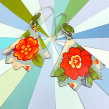 Load image into Gallery viewer, Pinked Edge Orange-y Blossom Earrings