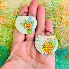 Load image into Gallery viewer, Beautiful Blossoms Upcycled Tin Earrings