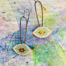Load image into Gallery viewer, Starburst Eyes Upcycled Tin Earrings