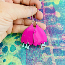 Load image into Gallery viewer, Hot Pink Fantastical Tin Earrings