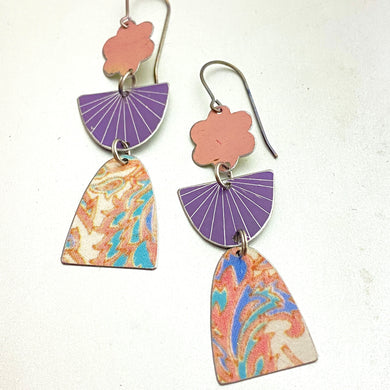 Sunray Angels Tin Earrings