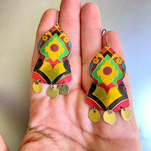 Whitman’s Temple Drop Tin Earrings