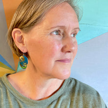 Load image into Gallery viewer, Vintage Chinoiserie Seedpod Tin Earrings