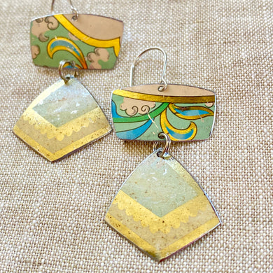 Vintage Seafoam Earrings