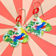 Load image into Gallery viewer, Little Bluebirds Trefoil Earrings