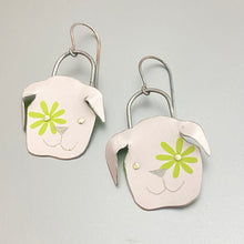 Load image into Gallery viewer, Daisy Puppies Tin Earrings