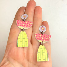 Load image into Gallery viewer, Patterned Angels Tin Earrings