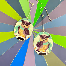 Load image into Gallery viewer, Winter Owl Earrings