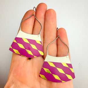 Mardi Gras Tin Earrings