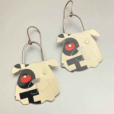 OH! Bulldogs Tin Earrings