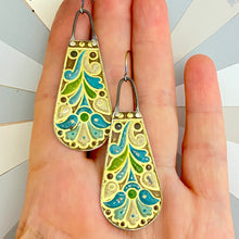 Load image into Gallery viewer, Wm Morris Drop Tin Earrings