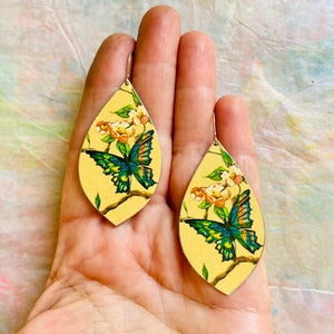 Butterflies & Blossoms Tin Earrings