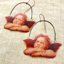 Load image into Gallery viewer, Raphael’s Cherubs II Tin Earrings