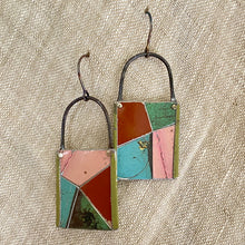 Load image into Gallery viewer, Polygon Dangle Tesserae Earrings