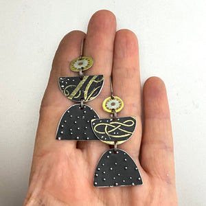 Midnight Angels Tin Earrings