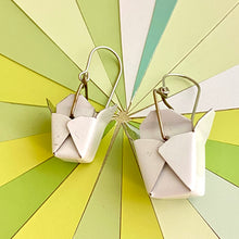 Load image into Gallery viewer, Tiny Noodle Box Upcycled Tin Earrings