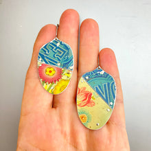 Load image into Gallery viewer, Edgeworth Patchwork Tin Seedpod Earrings