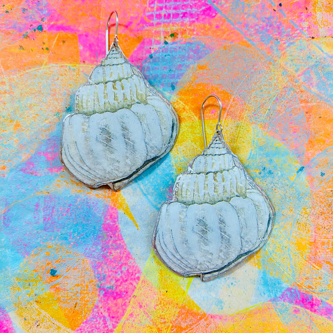 Moon Shells Tin Earrings