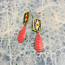 Load image into Gallery viewer, Springy Upcycled Tin Earrings