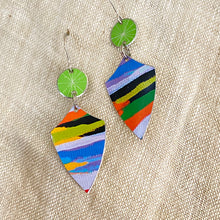 Load image into Gallery viewer, Happy Colors &amp; Spring Green Little Drop Earrings
