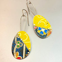 Load image into Gallery viewer, Mixed Vintage Patchwork Tin Earrings