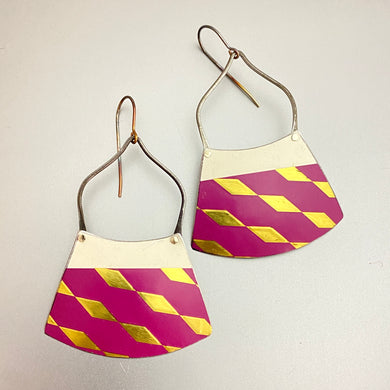 Mardi Gras Tin Earrings