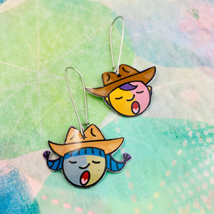 Singing Duo Zero Waste Tin Earrings