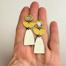 Load image into Gallery viewer, Moon Faced Angels Tin Earrings