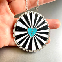 Load image into Gallery viewer, Rave Mandala Love Tin Necklace