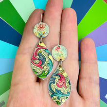 Load image into Gallery viewer, Florentine Pattern Tear Drop Earrings