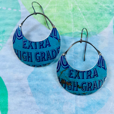 Extra High Grade Upcycled Tin Earrings