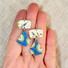Load image into Gallery viewer, Pinked Edge Blues Earrings