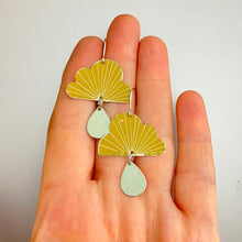 Load image into Gallery viewer, Sunray Clouds Tin Earrings