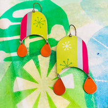 Load image into Gallery viewer, Mod Brights Upcycled Tin Earrings