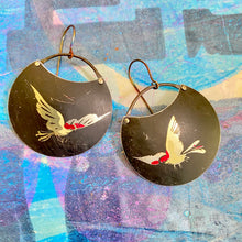 Load image into Gallery viewer, Acrobatics Circle Tin Earrings