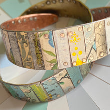 Load image into Gallery viewer, Mixed Vintage Tesserae Tin Cuff
