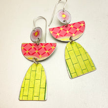 Load image into Gallery viewer, Patterned Angels Tin Earrings