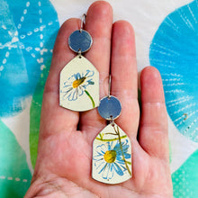 Load image into Gallery viewer, Happy Daisies Upcycled Tin Earrings