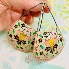 Load image into Gallery viewer, Botanical Panel Tin Earrings
