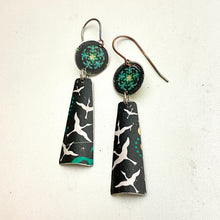 Load image into Gallery viewer, Four Cranes Tin Earrings