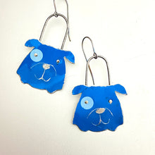 Load image into Gallery viewer, Blue Bulldogs Tin Earrings