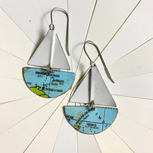 Load image into Gallery viewer, RESERVED: Caribbean Sail Boats Tin Earrings