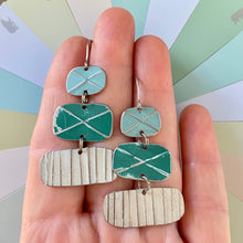 Load image into Gallery viewer, Turquoise, Green &amp; Cream Cairn Earrings